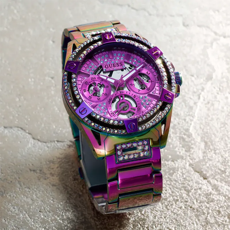 GUESS Ladies Iridescent Multi-function Watch- GW0464L4